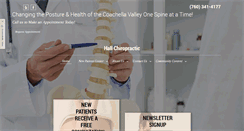 Desktop Screenshot of hallchiropracticpd.com